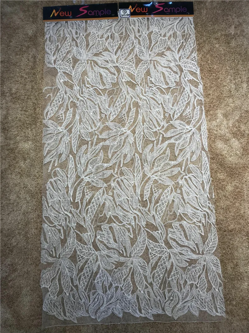 

lace fabric with beads Nigerian lace fabric wholesale African lace fabric high quality beaded lace fabric for wedding dress