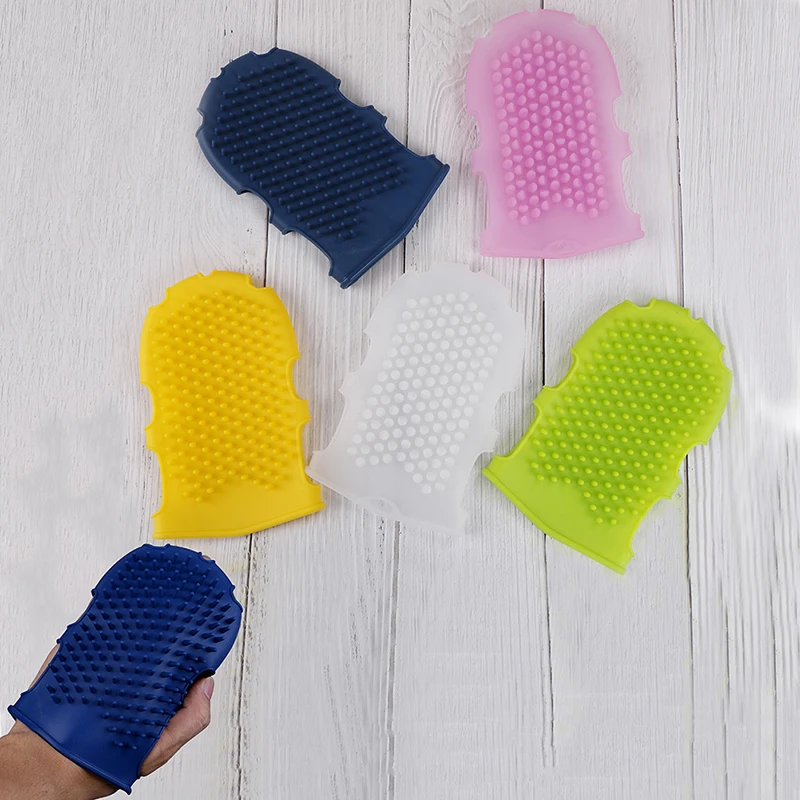 

1Pcs Soft Silicone Massage Scrub Gloves For Peeling Body Bath Brush Exfoliating Gloves for the Bath Body Brush