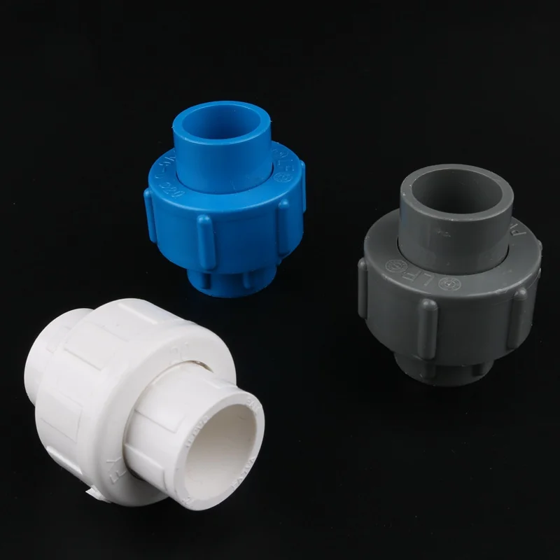 

1Pc vinmin ID 32Mm Union Connector Plastic Water Supply Pipe Fittings 1'' Water Pipe PVC Joints Easy Install Detachable