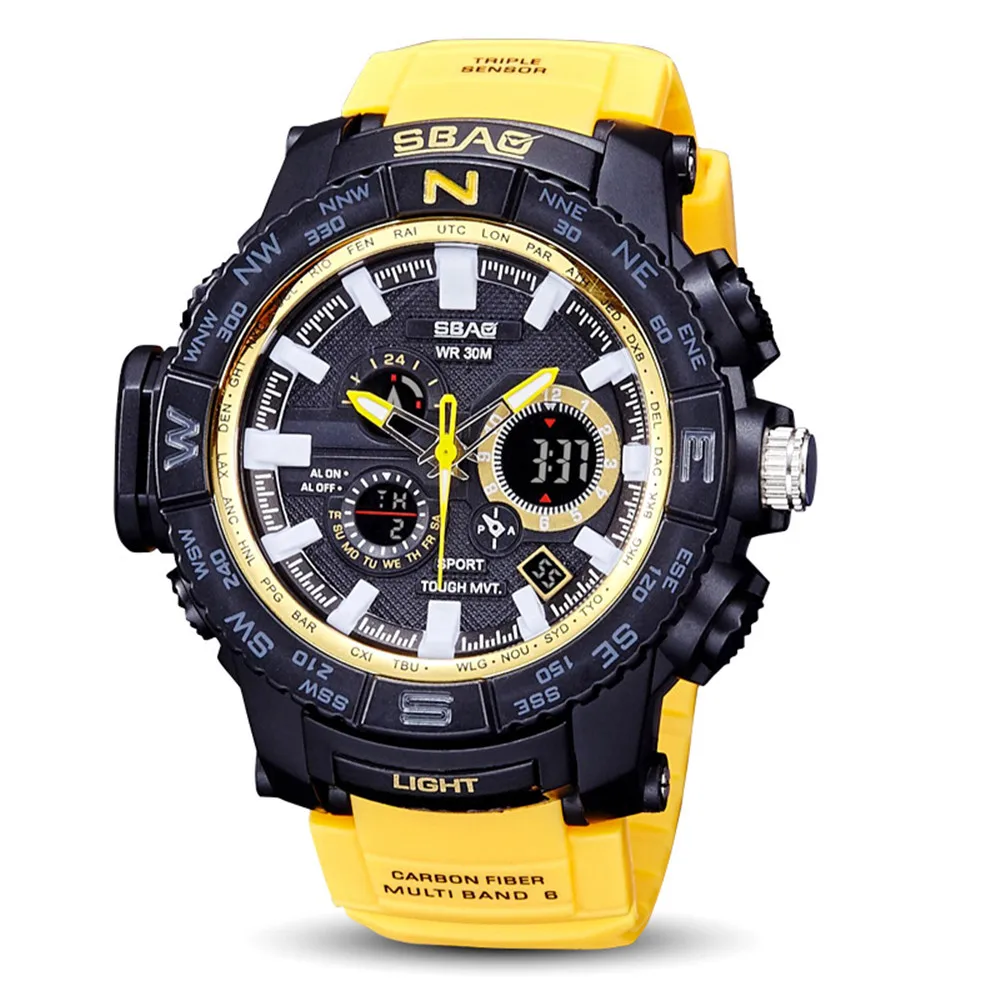 Aimecor Luxus Uhren Männer Hohe QualityMen Platz LED Wasserdichte Sport Uhren Shock Digitale Elektr