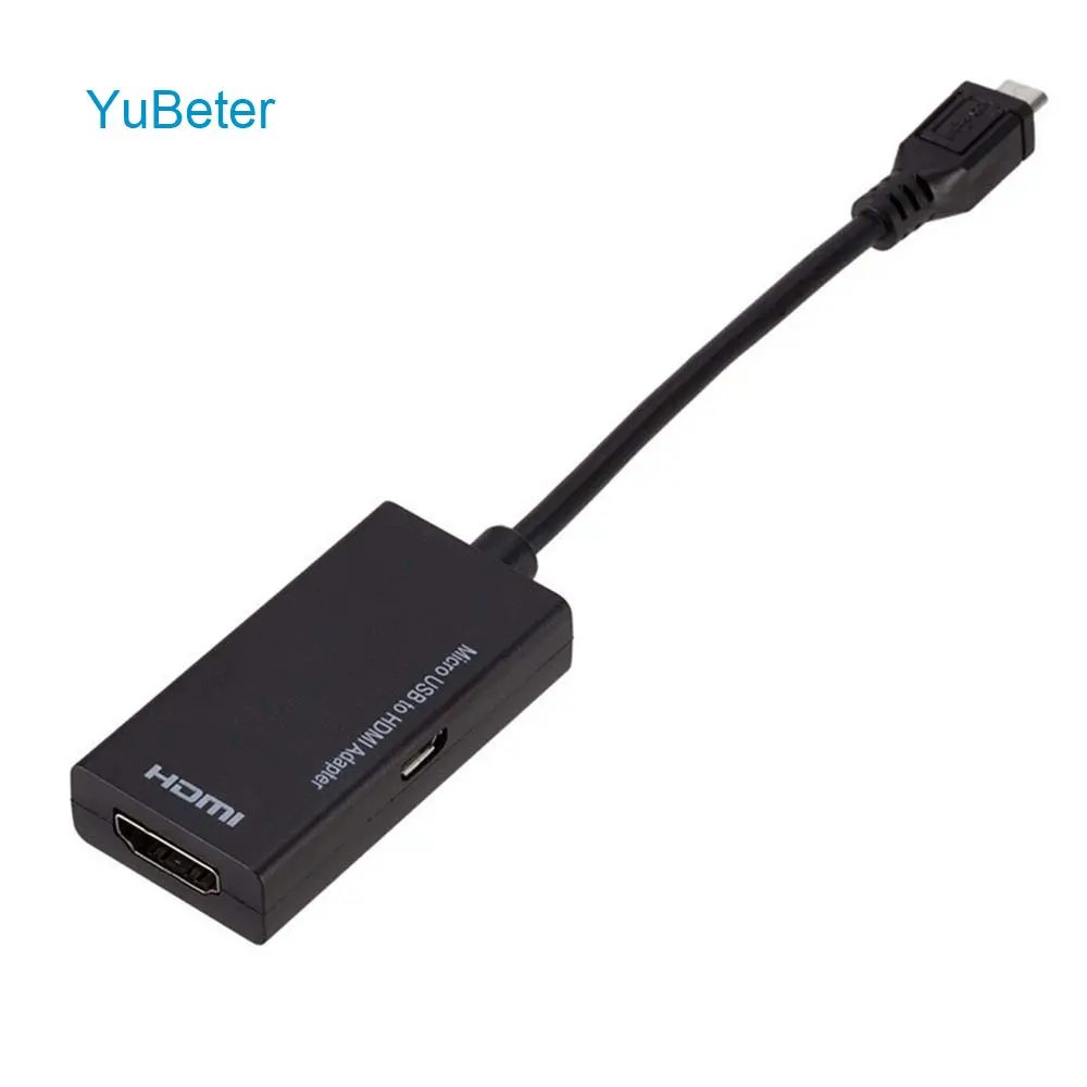 YuBeter кабель Micro USB HDMI 1080p адаптер преобразователя для HDTV телевизора монитора