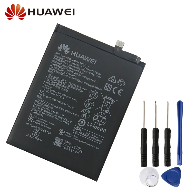 Сменный аккумулятор для телефона huawei P30 Pro mate 20 Pro mate 20 Pro HB486486ECW с бесплатным инструментом 4200 мАч