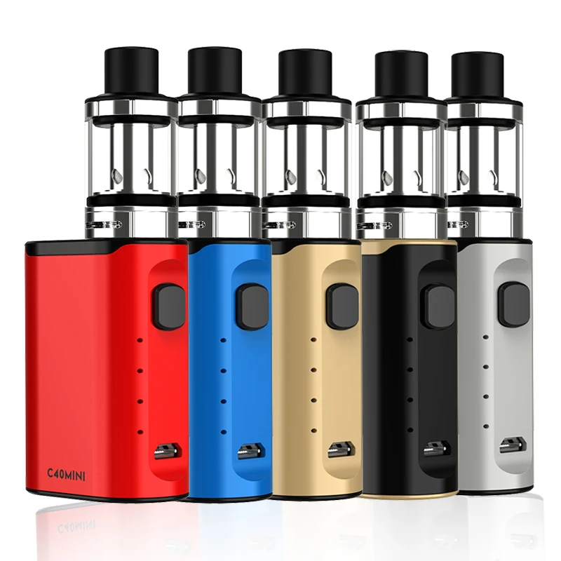 

ECT C40 Mini Kit Top refill 2.0 ElfinTank Atomizer Built-in 1800mAh Battery box mod vaporizer electronic cigarette kit box mod