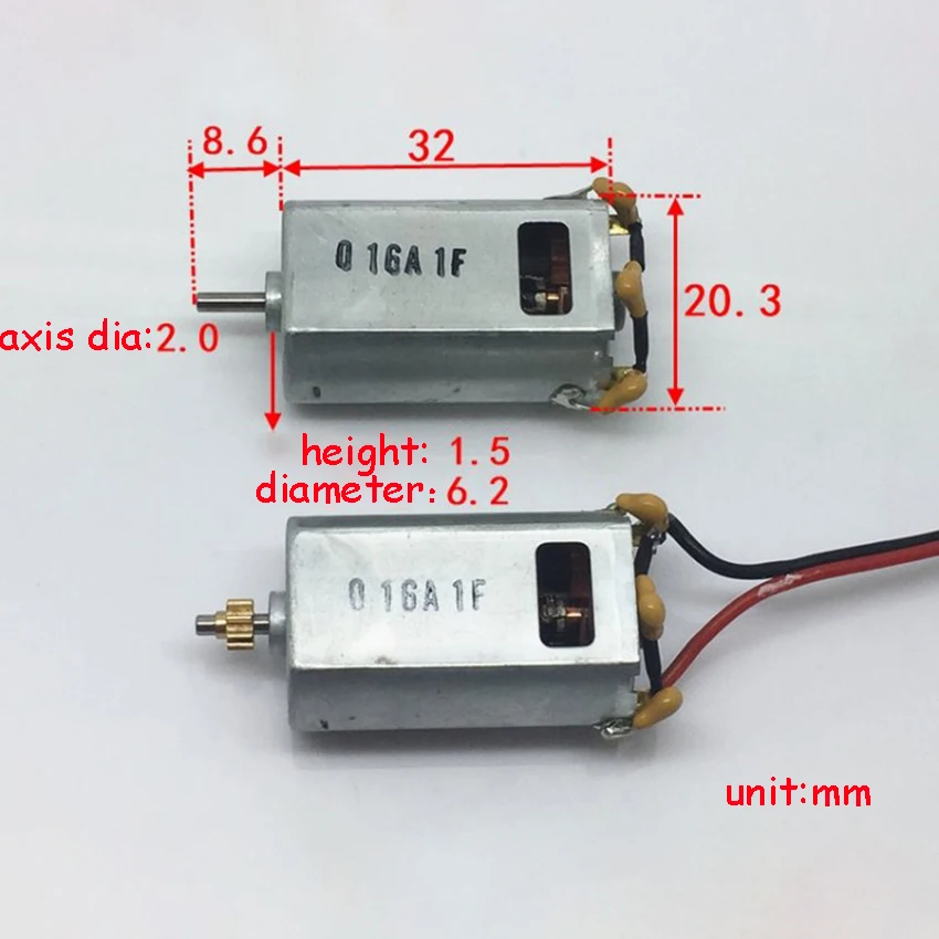 DC3 7.2V 14300 24000 об/мин модель самолета 180 электродвигатель карбоновая щетка