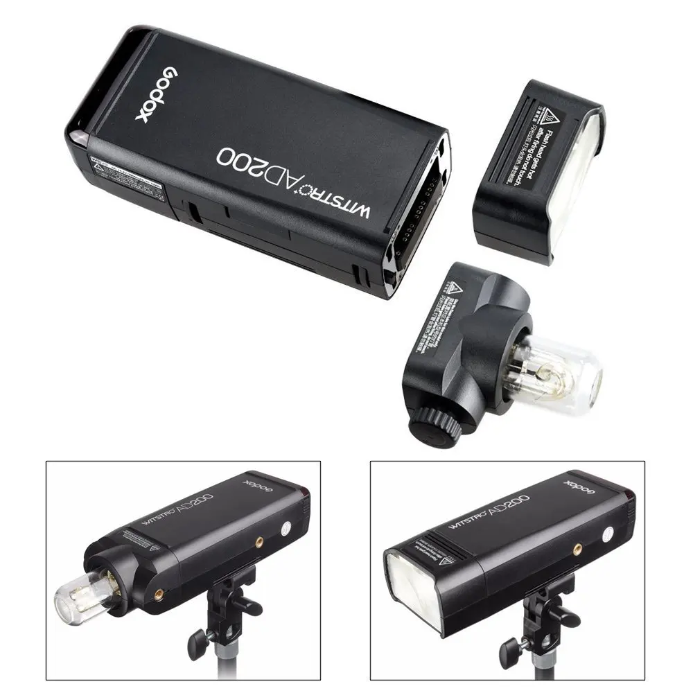 Godox 2 шт. AD200 вспышка 4G Беспроводная 200WS TTL HSS 1/8000s + AD B2 лампы X1T для Olympus Panasonic Canon Nikon Sony