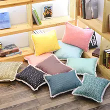 1 шт., домашняя кружевная пуховая хлопковая подушка для гостиной, дивана, подушка для сиденья, Подушка для офиса, поясничная подушка, подушка для сна