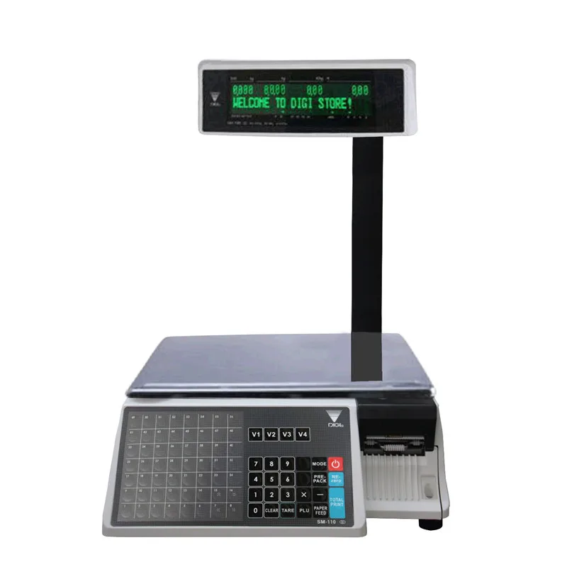 DIGI SM100PCS Plus Label Printing Scale Price Computing Electronic Scale SM110P+ Digital Balance