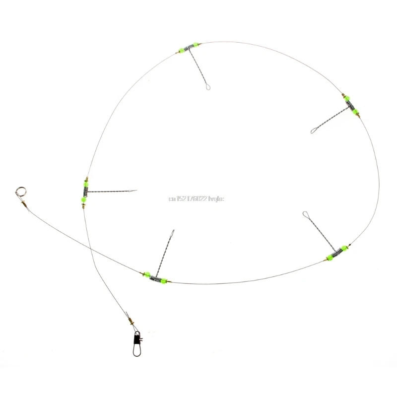 Анти-обмотка Вертлюг рыболовный крючок для морской рыбалки стальные установки проволока лидер рыболовные крючки
