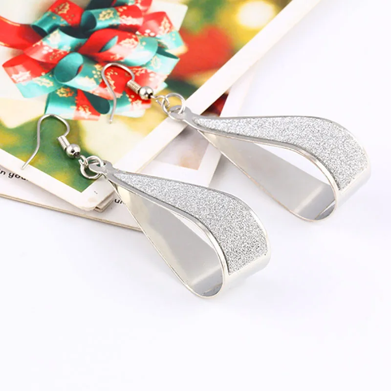 

2019 New Fashion Simple Earrings Rock Exaggerated Frosted Drop Tassel Personality Ladies Metal Earrings Earrings