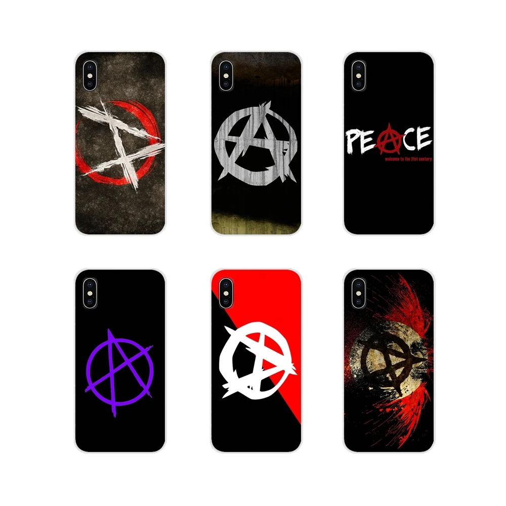 Для Motorola Moto X4 E4 E5 G5 G5S G6 Z Z2 Z3 G3 G2 C Play Plus amazing Anarchy Symbol A logo Аксессуары чехлы для