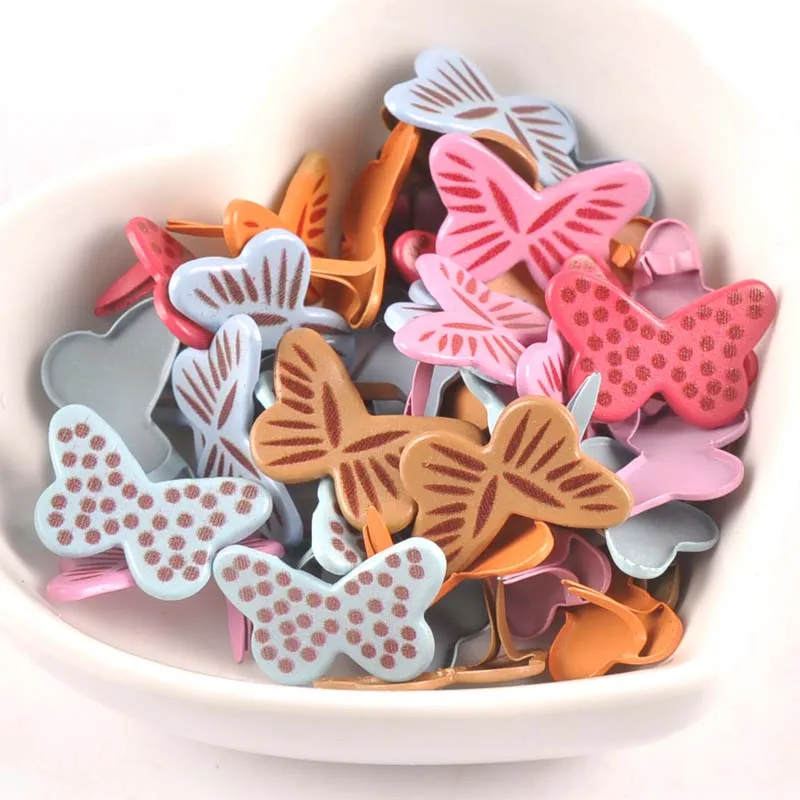 Mixed Butterfly Brads Scrapbooking Embellishment Fastener Brads Metal Crafts 20PCs For Diy handmade Decoration 20x13mm cp2577 metal brads,scrapbooking decoration