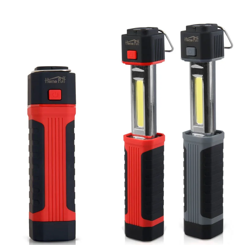 

New Telescopic Flexible COB + LED Flashlight Torch Magnetic Pick Up Light Lanterna Linternas Lamp Torch With Mini Zoomable
