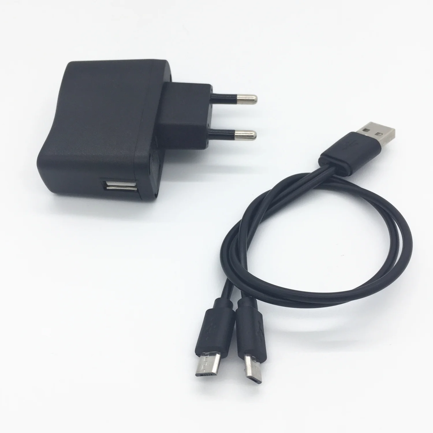 Штепсельная Вилка US/AU/EU/UK 1 фута 20 см USB штекер в 2x Micro Y разветвитель зарядный