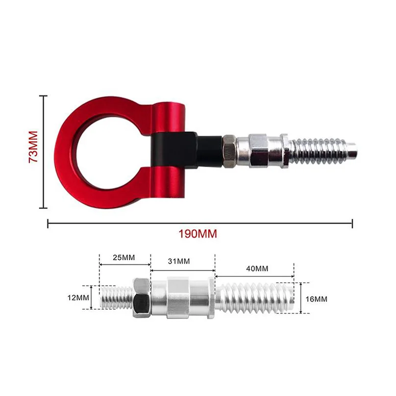 02-09 MINI Cooper R50/R52/R53/R55/R56 винт-на передний или задний гоночный буксировочный крюк комплект горячий