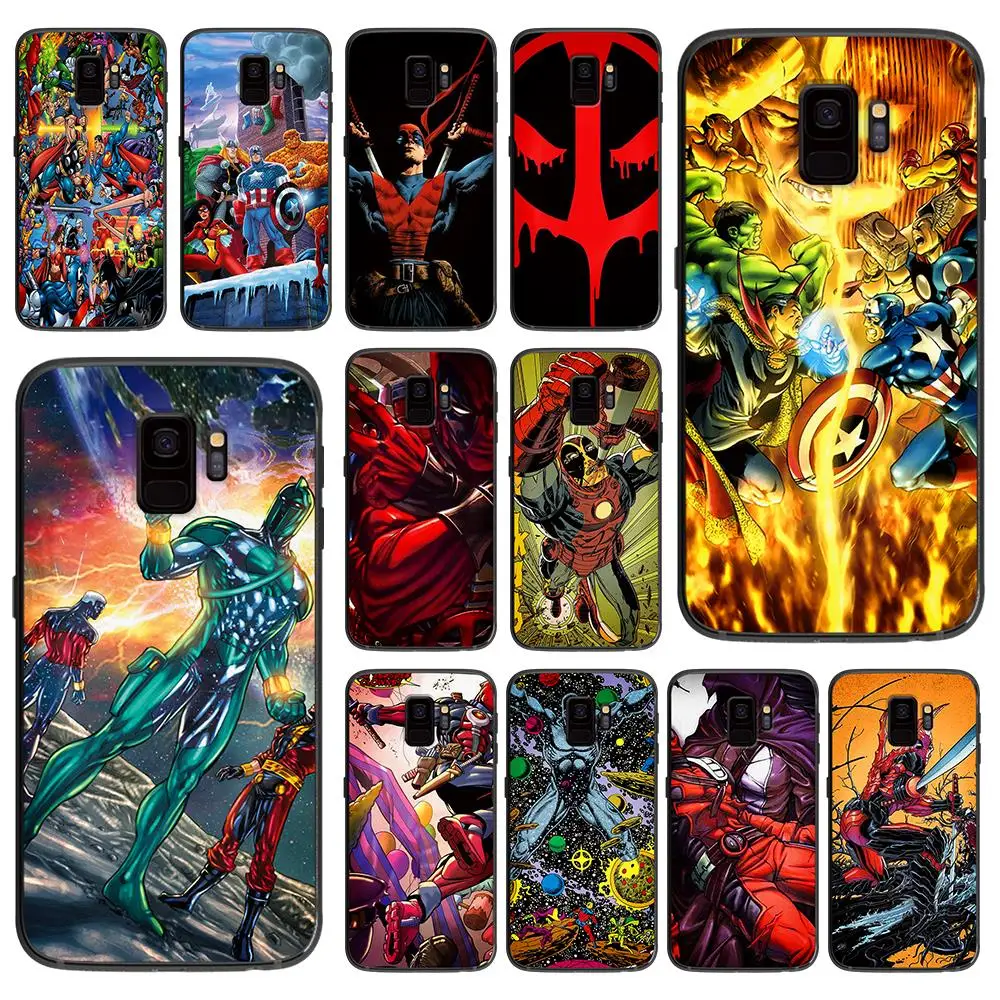 Marvel Wade Winston Wilson для Samsung Galaxy A5 A6 A7 A8 A9 2017 чехол телефона Plus M10 M20 M30 силиконовые чехлы