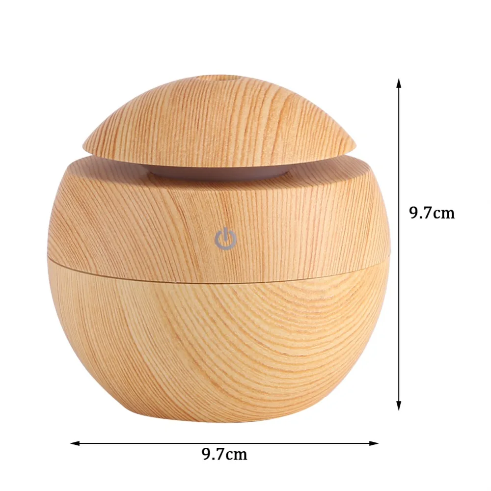 

130mL Original Aroma Essential Oil Diffuser Ultrasonic Air Humidifier Air Purifier with Wood Grain USB Diffuser Mist Maker