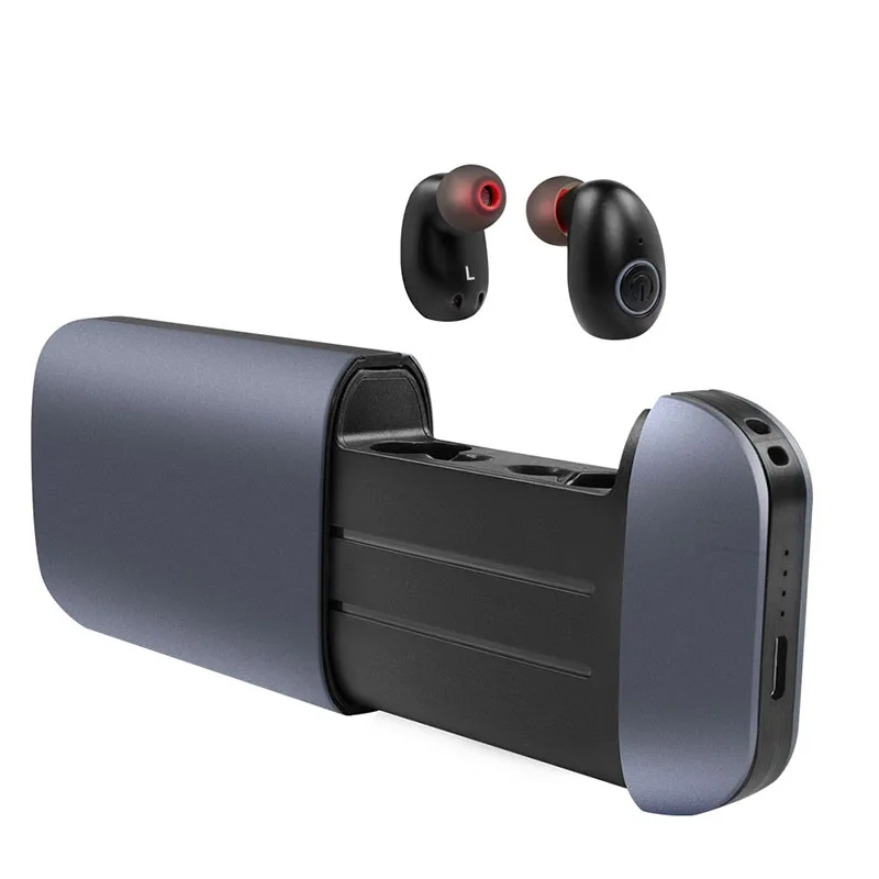 

TWS B5 Bluetooth Earphone Binaural True Magnetic Wireless Earphone IPX5 Waterproof Headphones With 2600mAh Power Bank For Phones