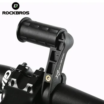 

Rockbros Bike Bicycle Multifunction Handlebar Extended Seats Brackets Extender For Cycling Lights Lamps Speedometer Phone Black