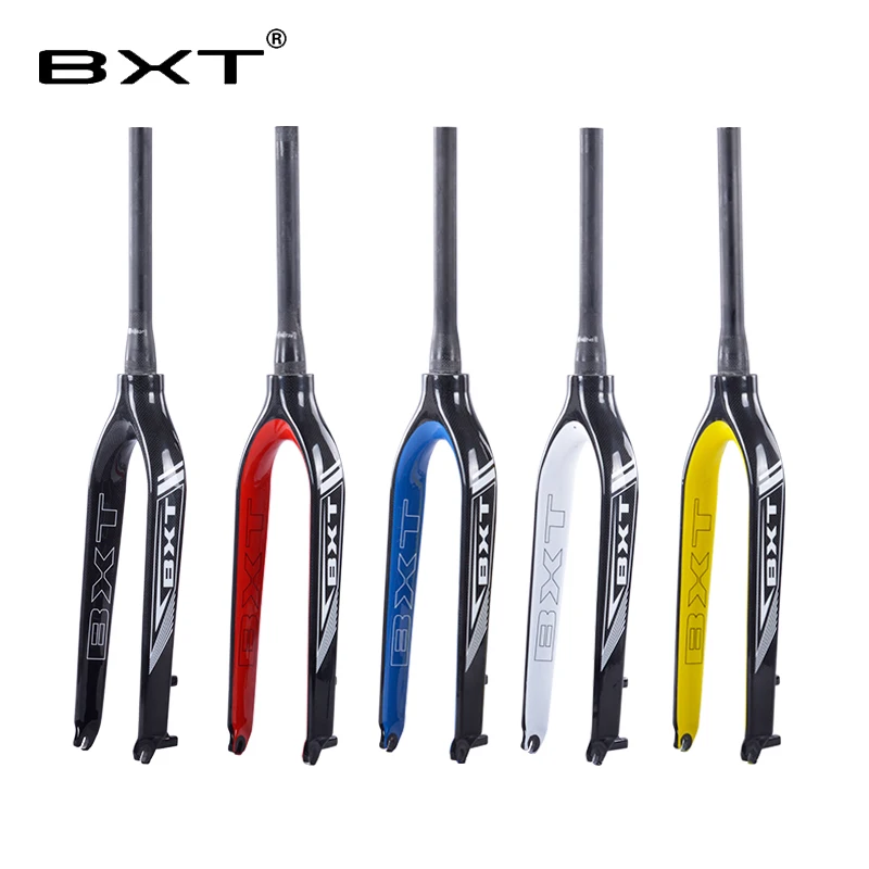 

2018 MTB Carbon Fork 29er BXT Downhill DH Bicycle Fork Bicicletas Rigid Mountain Bike Front Fork Fibre Tapered 9mm bike fork