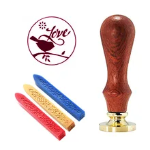 Подпись индивидуальная восковая печать штамп любовь птица