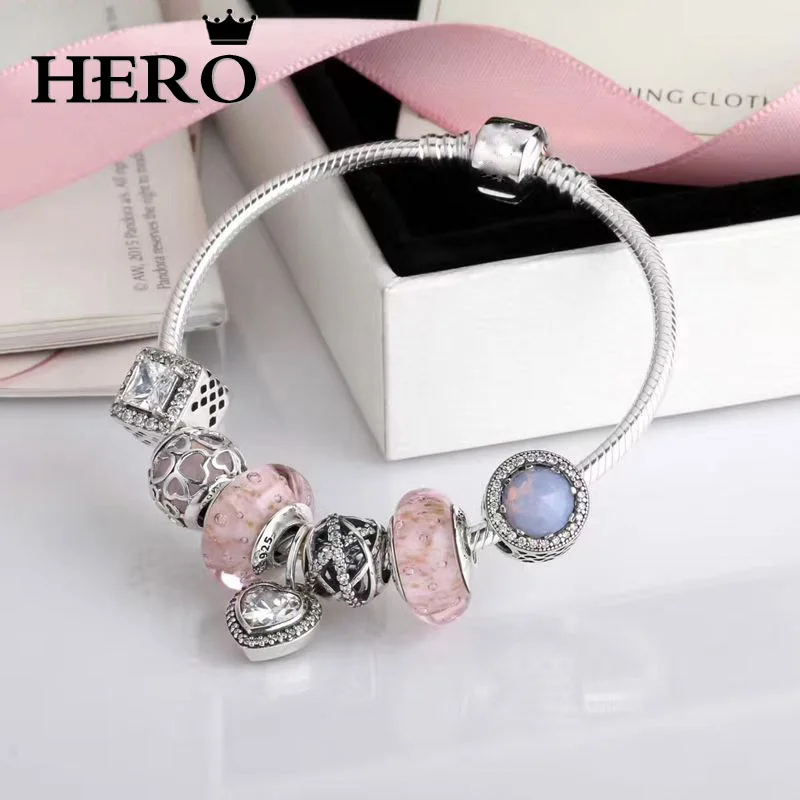 

Hero100% 925 Pure Silver Original Copy High Quality 1:1 Bracelet Logo Free Wholesale Manufacturers