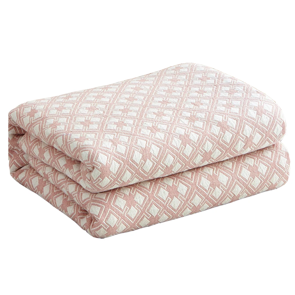 

Japan Style 100% Cotton Quilted Quilt For Summer Super Soft Air Condition Room Blankets Twin Queen Size Washable Summer Throw