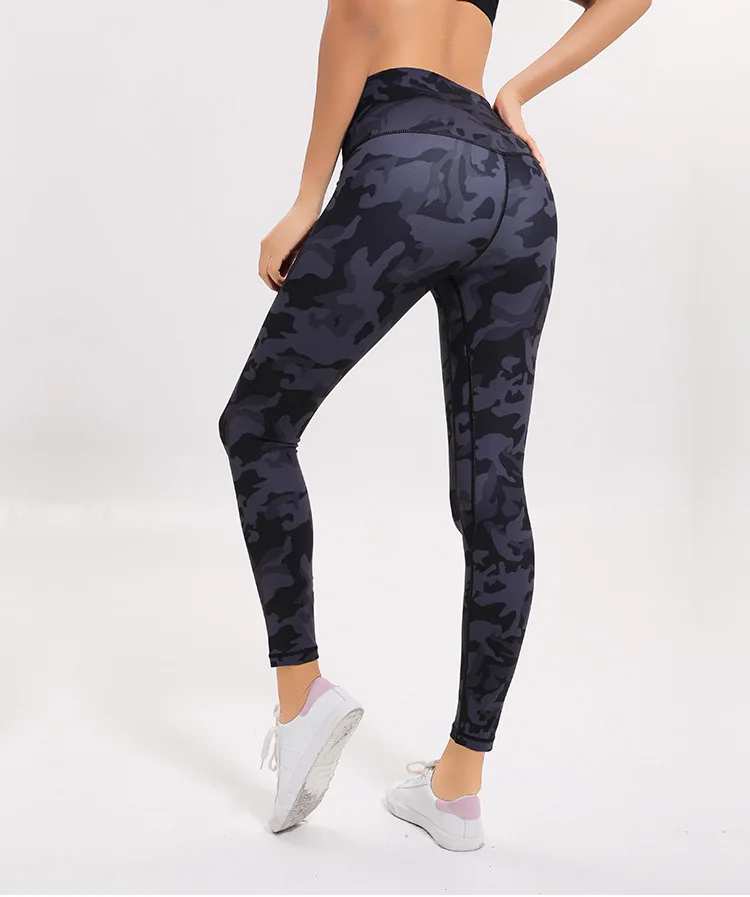 black and grey printed sports pants 6