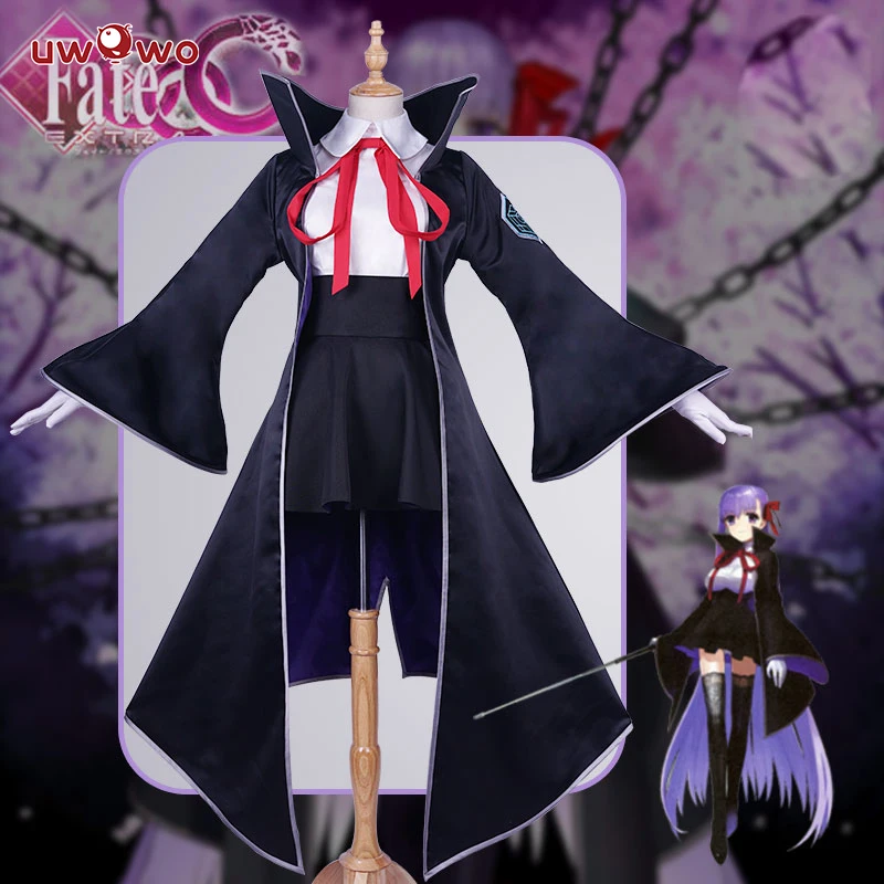 UWOWO Аниме игра Fate/EXTRA CCC BB Косплей Костюм Kokui Byibyi черное пальто Луна Рак костюм