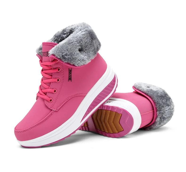 Najtaniej 2018 zima gorąca sprzedaż kobiet buty sportowe na świeżym powietrzu oddech buty do biegania wysokość zwiększenie wodoodporne sportowe ciepłe pluszowe trampki