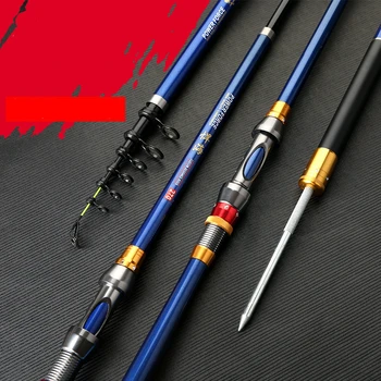 

High Quality Rock Fishing Rod High Carbon Superhard Telescopic Fishing Rod Ultralight Distance Throwing Pole Sea/Hand Pole Pesca