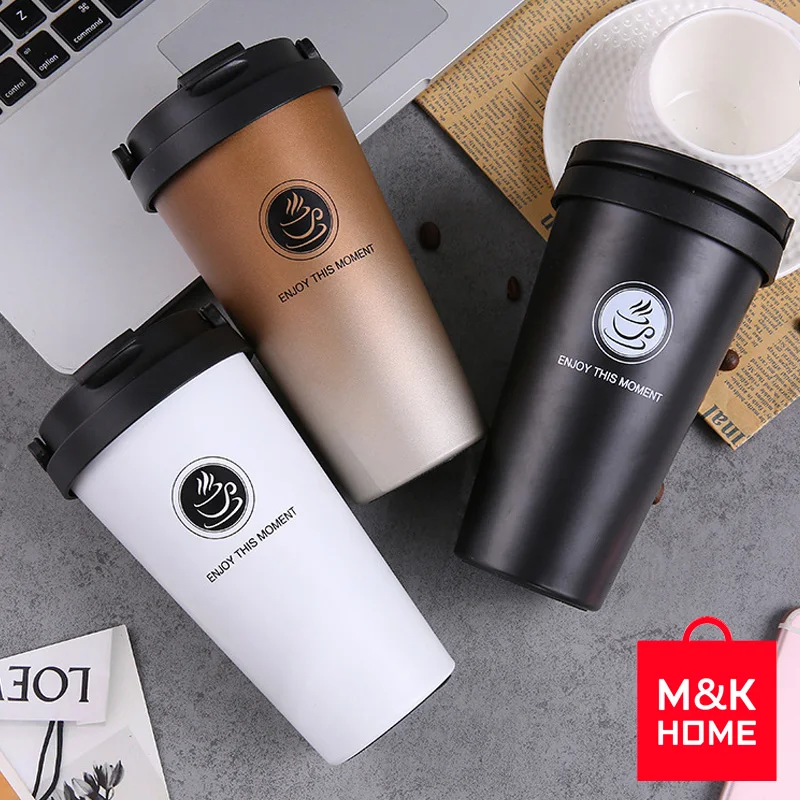 Coffee Cup Business Office Thermos New Portable Handle Inside and Outside 304 Stainless Steel Vacuum Insulation By M&ampK HOME | Дом и сад