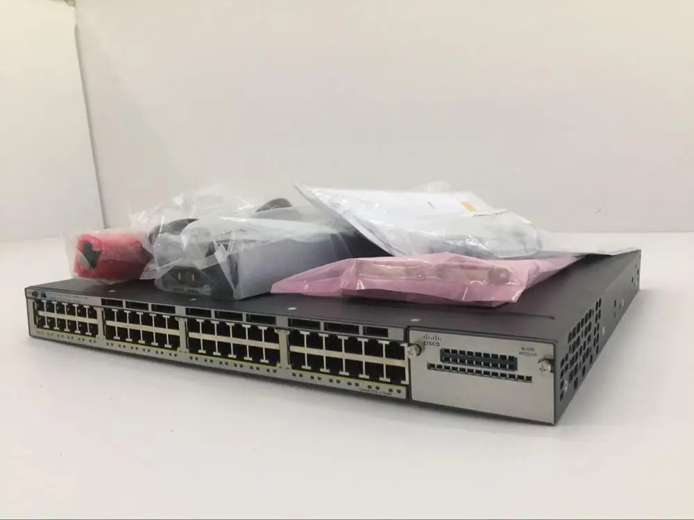 Герметичный WS-C3750X-48PF-S катализатор C3750X 48 порт PoE коммутатор ethernet, гигабит