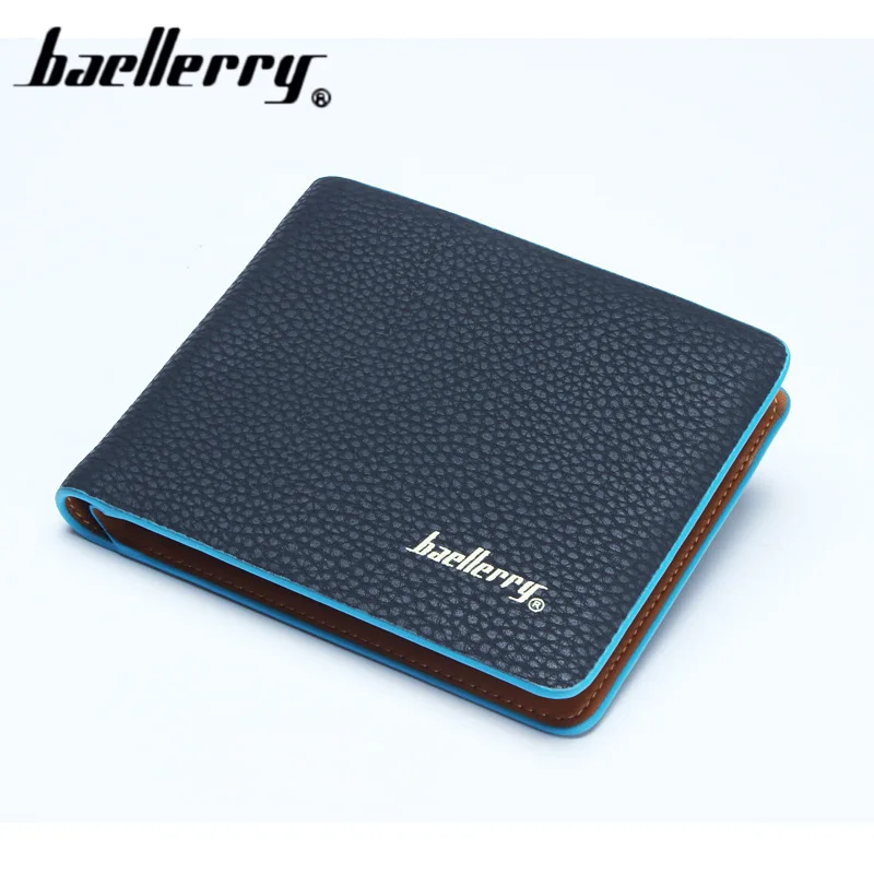 

Fashion New Order Men Student Wallets Leisure 3 Fold Litchi Texture Horizontal Wertical Credit Card Holder Wallet Free Shipping