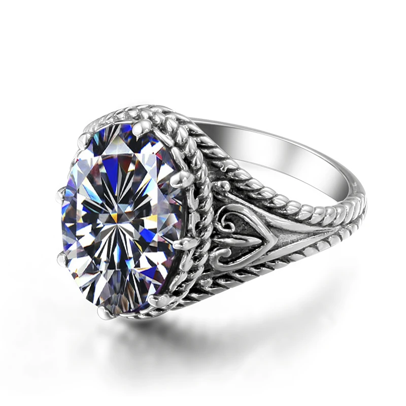 Szjinao New Wedding Ring Bohemian Created Zircon Fashion 925 Sterling Silver Jewelry Wholesale and Processing Customized