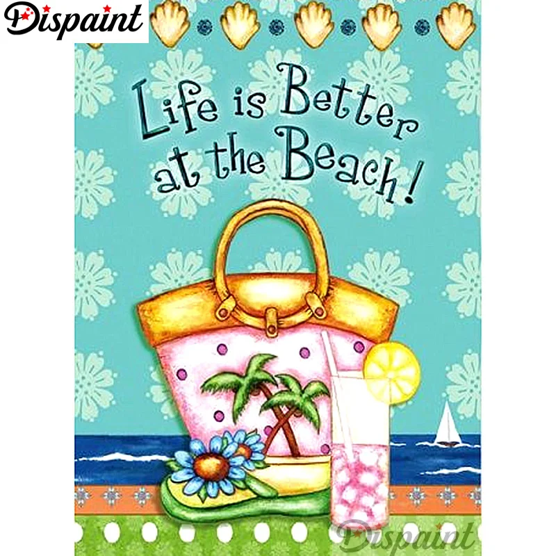 

Dispaint Full Square/Round Drill 5D DIY Diamond Painting "Letter pattern" 3D Embroidery Cross Stitch Home Decor Gift A12857