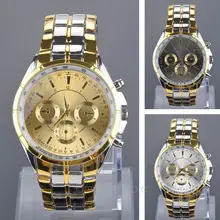 Для мужчин кварцевые часы Мода Полный Нержавеющая сталь золотые часы роскошные часы точные весы наручные часы relogio