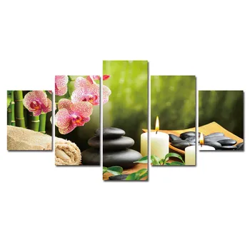 

Wintersweet Wall Pictures For Living Room Wall serenity 5 Panel Canvas Painting Decorative Art tableau decoration murale