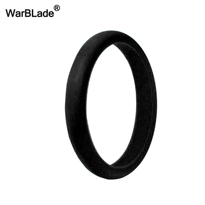 WarBLade 2.7mm Silicone Rings For Women Wedding Rubber Bands Hypoallergenic Flexible Sports Antibacterial Silicone Finger Ring