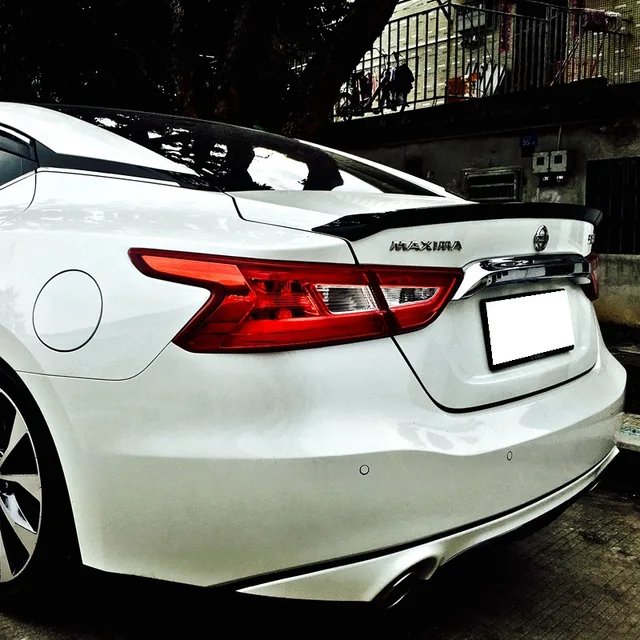 New Design For Nissan Maxima Spoiler 2016 2017 2018 Year By Diy New Design For Nissan Maxima Spoiler 2016 2017 2018 Year By Diy Paint Color Primer Rear Trunk Roof High Quality Abs