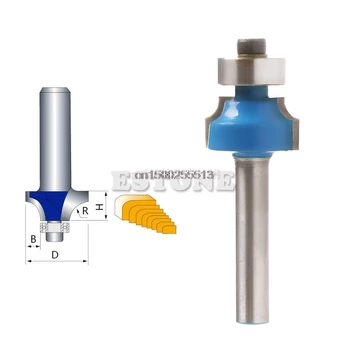 

1/4" Shank 1/4" Radius Round Over Router Bit Woodworking Chisel Cutter Tool