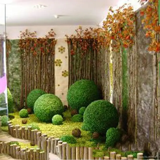 Online 1pcs Large Green Artificial Plant Ball Topiary Tree 1pcs Large Green Artificial Plant Ball Topiary Tree Boxwood Wedding Party Home Outdoor Decoration Plants Plastic