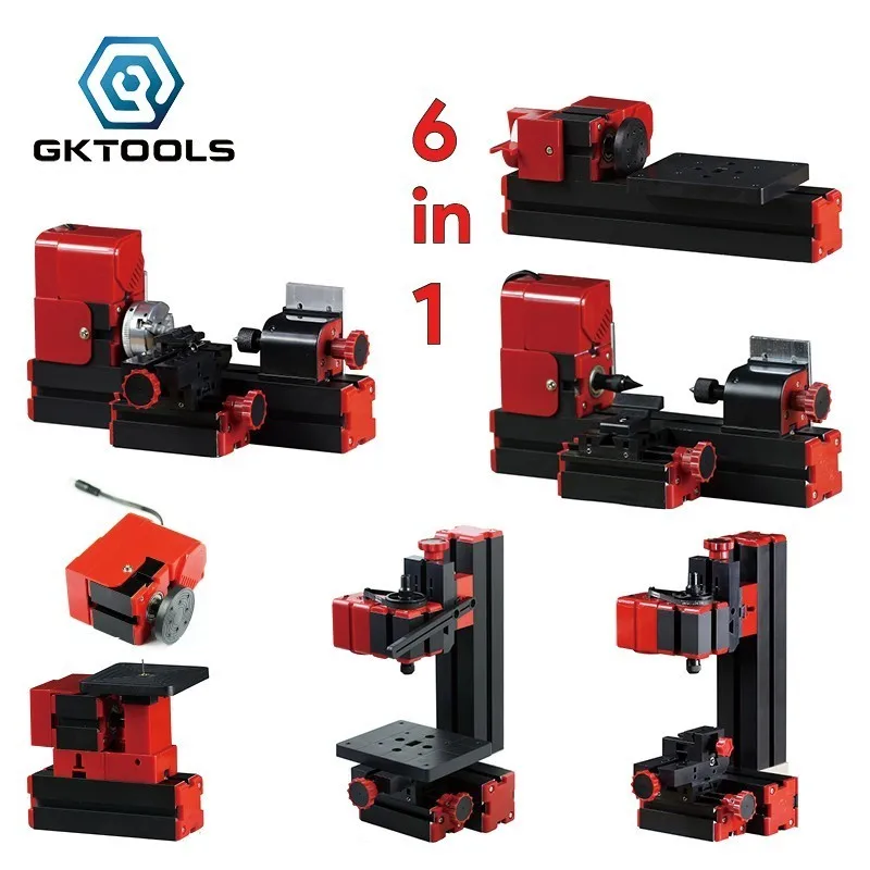 Z6000 6 in 1 Kit, DIY 24W Basic Mini lathe kit,24W 20,000r/min