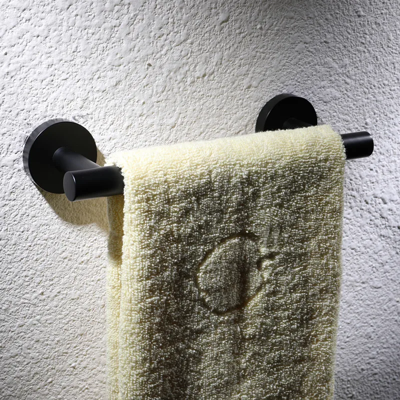 Матовый черный 304 нержавеющая сталь Ванная комната оборудования Комплект вешалка для полотенец, вешалка для полотенец, крючок, держатель для бумаги 3 шт./компл. Ванная комната аппаратных аксессуары для ванной комнаты