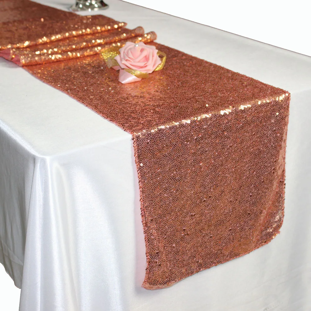 Multi Size Rose Gold Silver Champagne 4 color Decorative Sequin Table