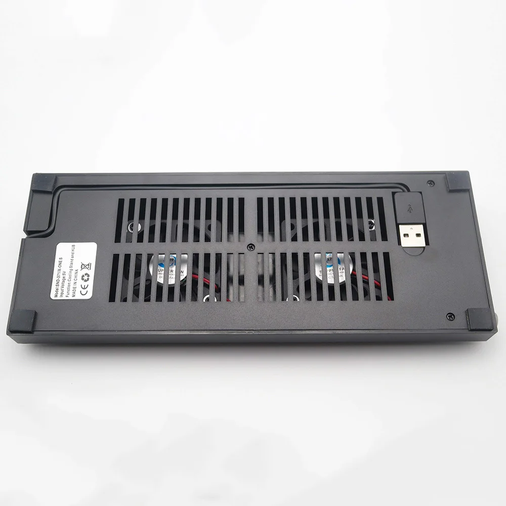  Vertical Stand with Cooling Fan for Xbox one S/Slim 3 USB Ports Hub Vertial Cooling Base/Dock for X