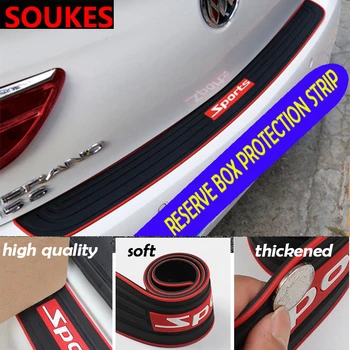 

Sport 4X4 Rubber Car Rear Trunk Panel Protect Sticker For Alfa Romeo Kia Ceed Rio Cerato Sportage Subaru Foreste Impreza Saab