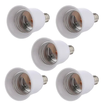 

Promotion! Pack of 5 Bulb Base Socket Converter Adaptor (E14 to E27)