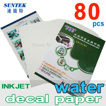 

A4 Inkjet Clear Water Slide Transfer Decal Paper (80 sheets/lot)