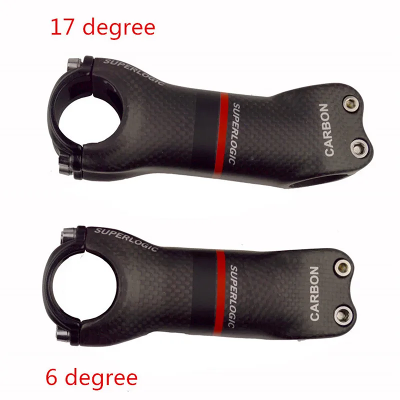 

NGT Stem Carbon Fiber Bicycle Handlebar Stems 1-1/8 28.6mm 3K Matt 17 Degree Black Stems 31.8mm bar Neck Tube Top Quality