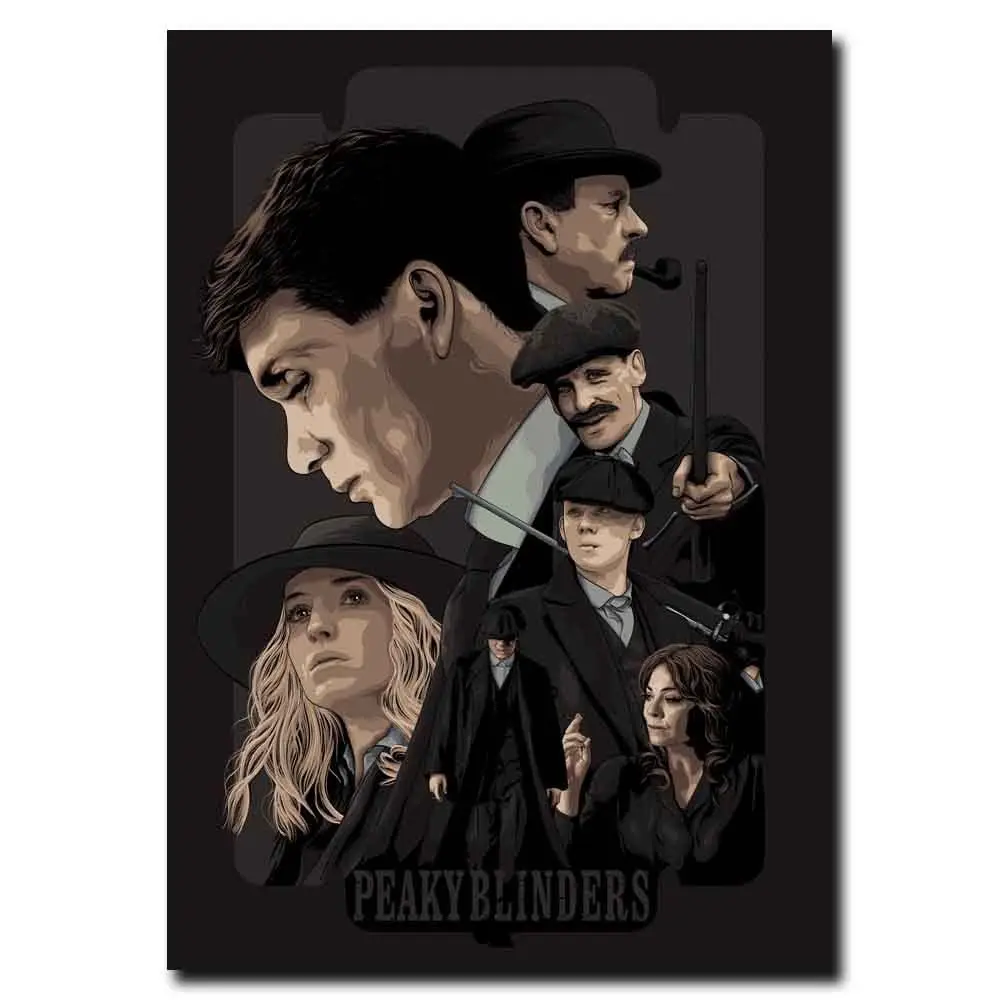 

MQ3511 Peaky Blinders Cillian Murphy USA New TV Show Series Art Poster Silk Canvas Home Decoration Wall Room Picture Printing
